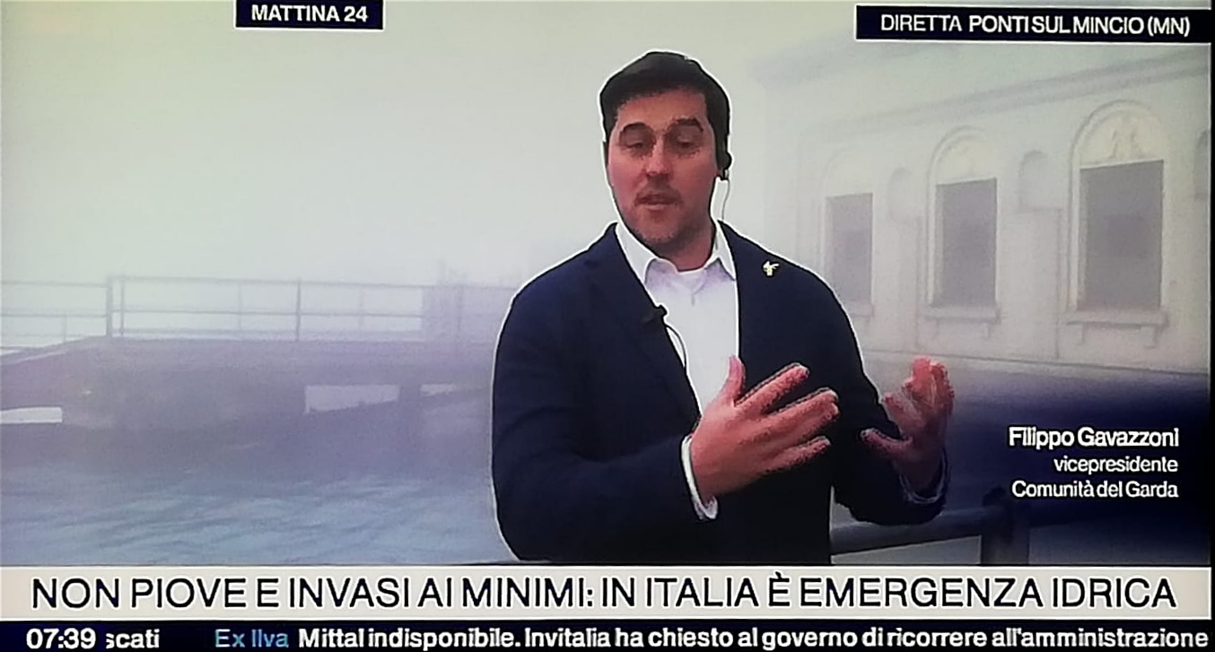 Intervento Rai News 24 – La situazione idrica del Lago di Garda